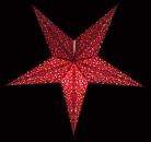 Baby Dunhill Red - Foldable glowing Paperstar with 5 points, 40 cm